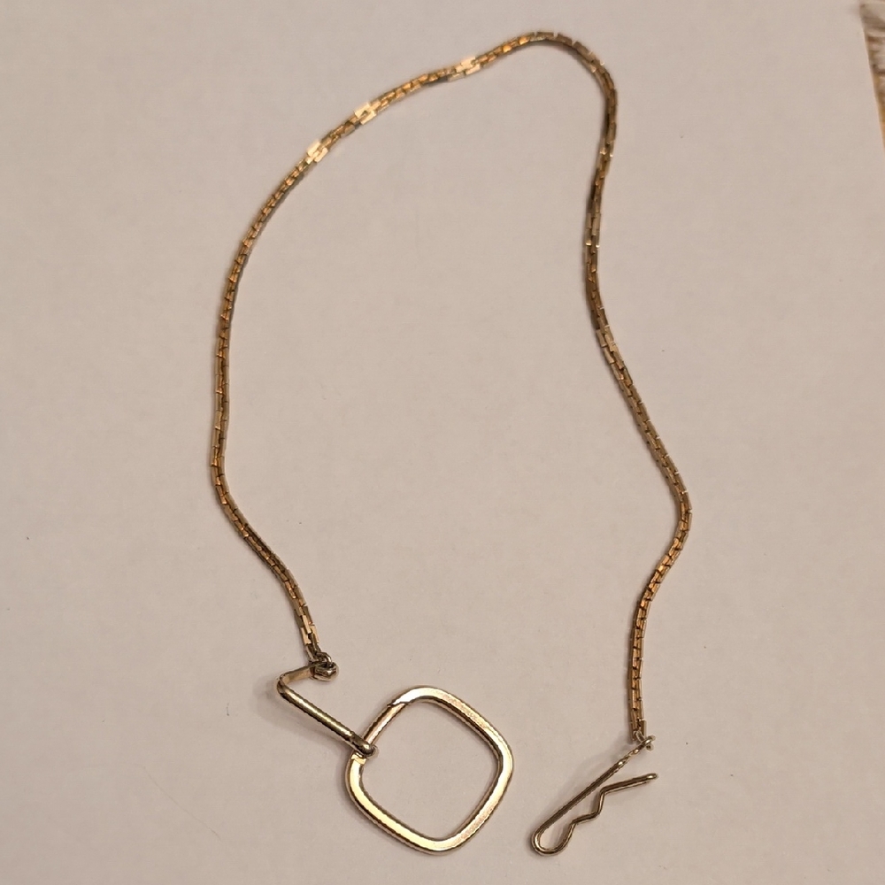 Vintage Gold Tone Pocket Chain